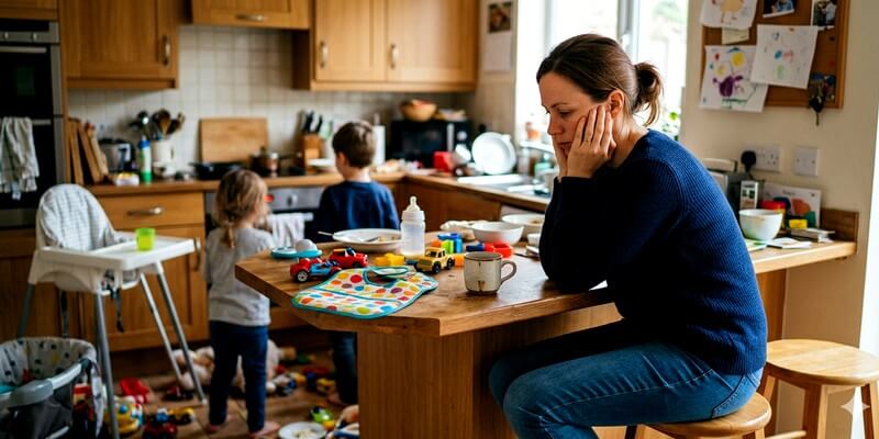 Maman qui ne supporte plus ses enfants
