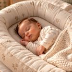 Bébé dans un nid d'ange